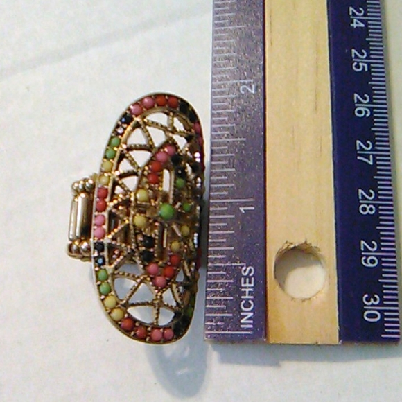 Nwot multicolored oval ring - Picture 5 of 7